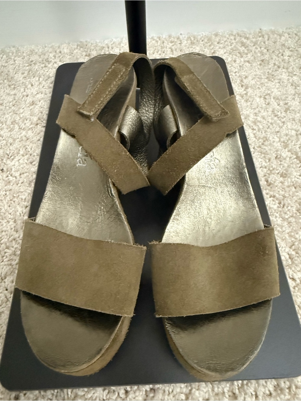 Pedro Garcia brown Suede Double-Strap Sandals